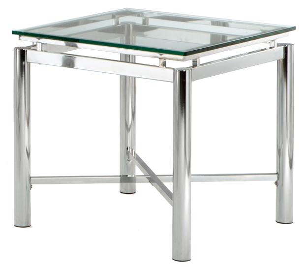 Glass Top End Table